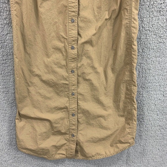 J Crew Collection Womens Shirt Dress Button Down Khaki 100% Cotton Sz XXS Brown - Picture 8 of 14